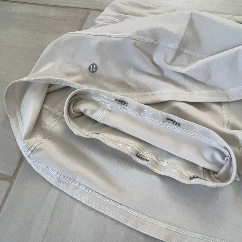 Lululemon Pace Rival Cream White Tennis Skort - Picture 5 of 7
